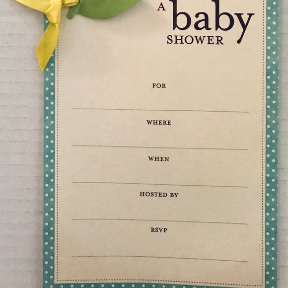 Anna Griffin Baby Shower invite - Fill-in Invitations & Envelopes - Picture 4 of 5